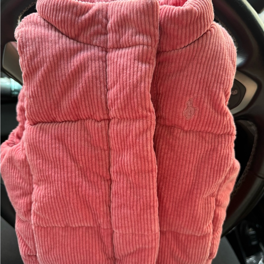Ralph Lauren Pink Corduroy Vest